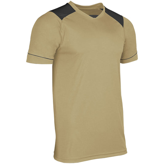 CHAMPRO Standard Attacker Adult Soccer Jersey, Vegas Gold, Black, Large