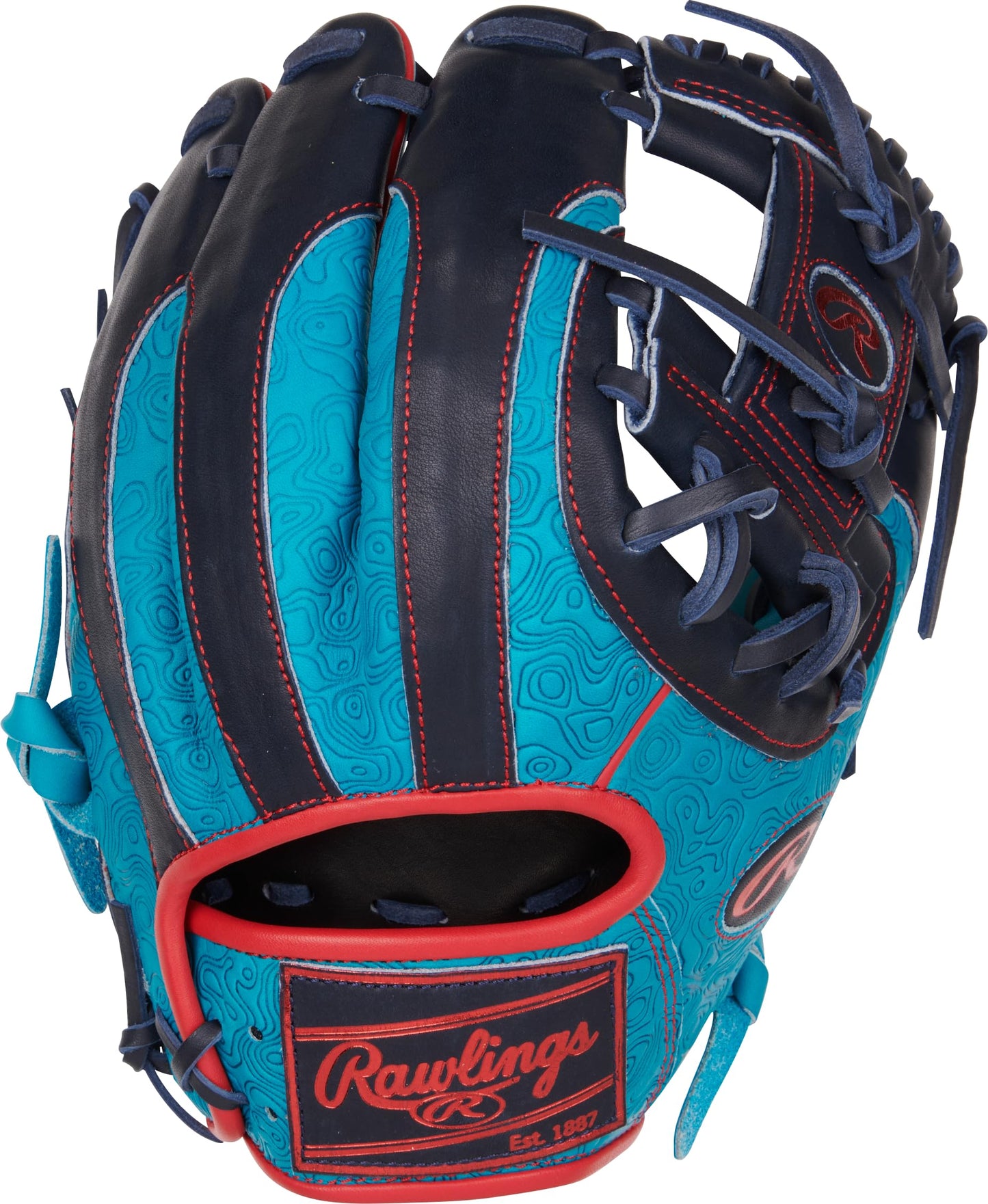 Rawlings | Heart of The Hide | ColorSync | RHT | 11.5" | Infield | Pro I-Web | Teal/Navy/Red