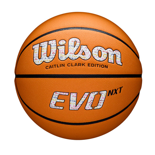 WILSON Caitlin Clark EVO NXT 3951 Game Basketball - Orange, Size 6-28.5"