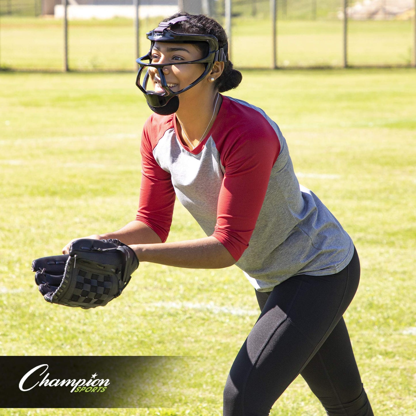 Champion Sports Magnesium Softball Face Mask - Lightweight Masks for Adults - Durable Head Guards - Premium Sports Accessories for Indoors and Outdoors - White