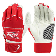 Rawlings | WORKHORSE Baseball Batting Gloves | Youth Large | Scarlet