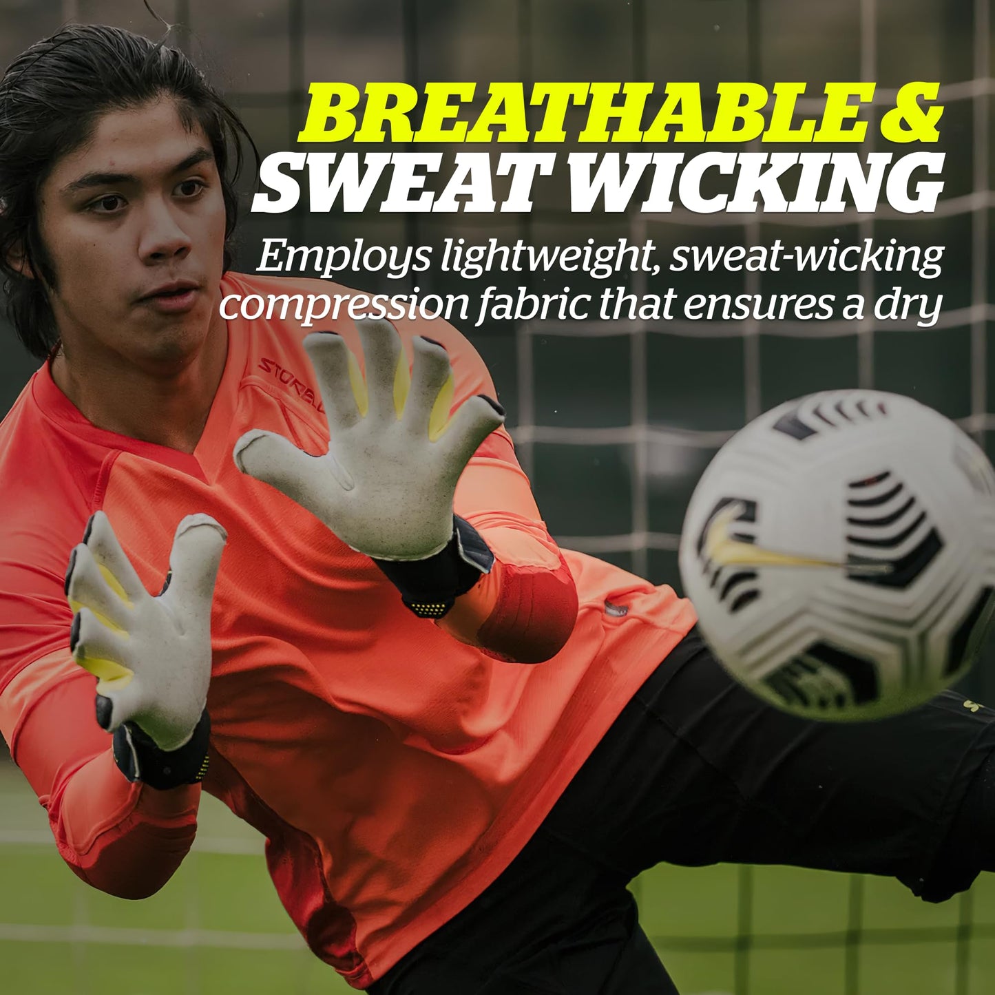 Storelli ExoShield Goalkeeper Shorts, High-Impact Protection, Sweat-Wicking, Breathable Athletic Shorts for Soccer & Heavy-Duty Sports, Black, Large