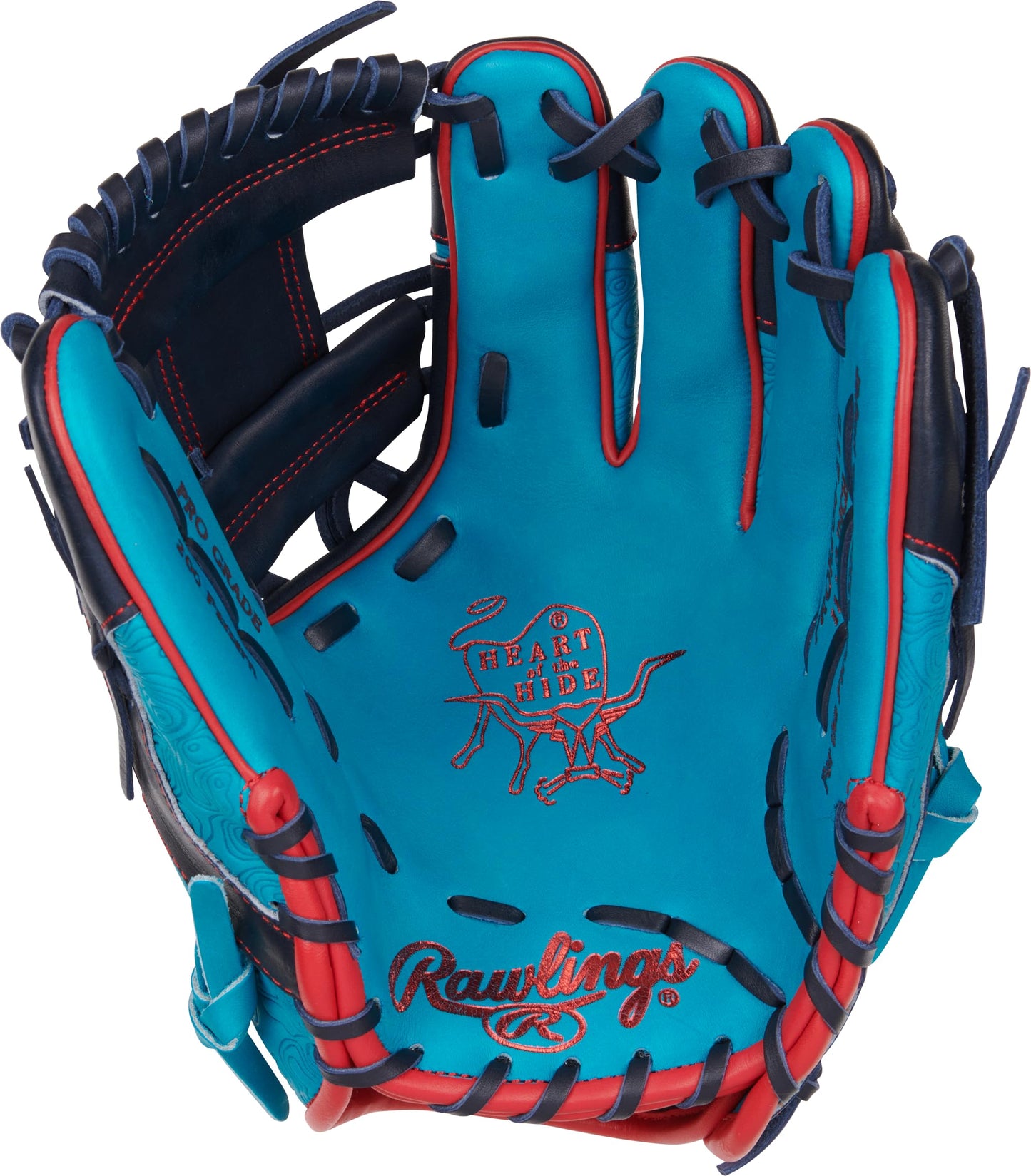Rawlings | Heart of The Hide | ColorSync | RHT | 11.5" | Infield | Pro I-Web | Teal/Navy/Red