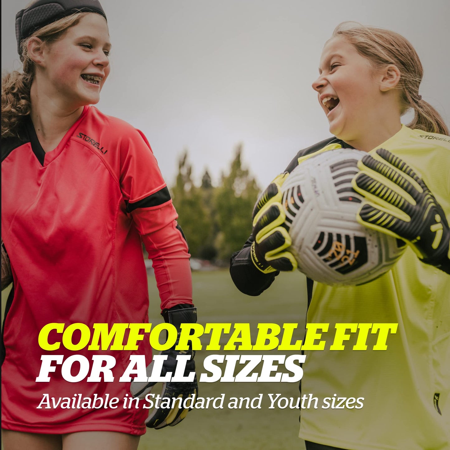 Storelli ExoShield Gladiator Goalkeeper Jersey, High-Impact Protection, Sweat-Wicking, Breathable Athletic Shirt for Soccer & Heavy-Duty Sports, Orange, Medium