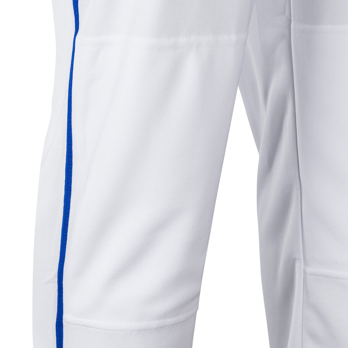 Champro Traditional Fit Triple Crown Classic Baseball Pants with Contrast-Color Braid Piping and Reinforced Sliding Areas, White, Royal Pipe, Large