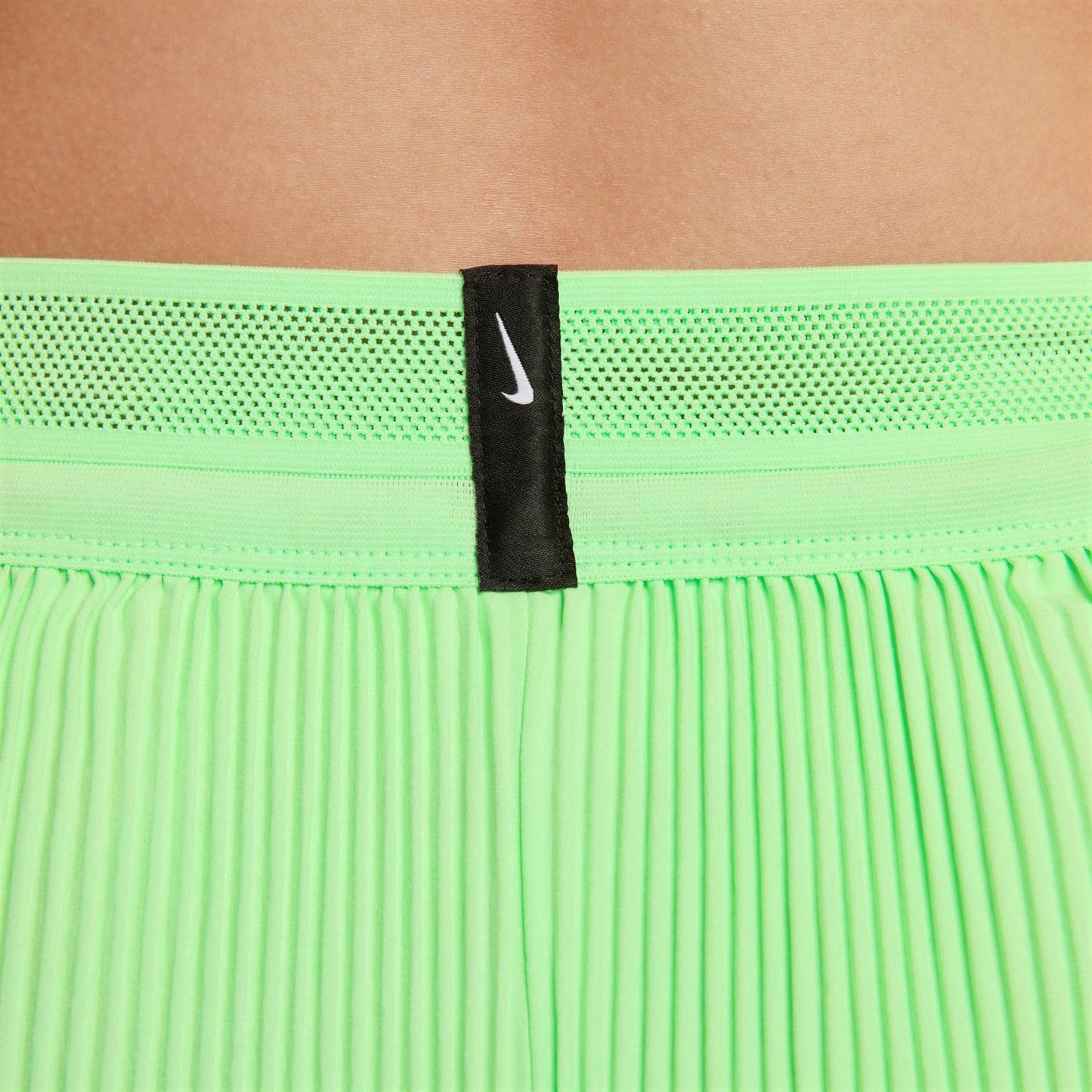 Nike AeroSwift Women's Dri-FIT ADV Mid-Rise Brief-Lined 3" Running Shorts (Vapor Green/Black, FN2328-376) Size X-Large