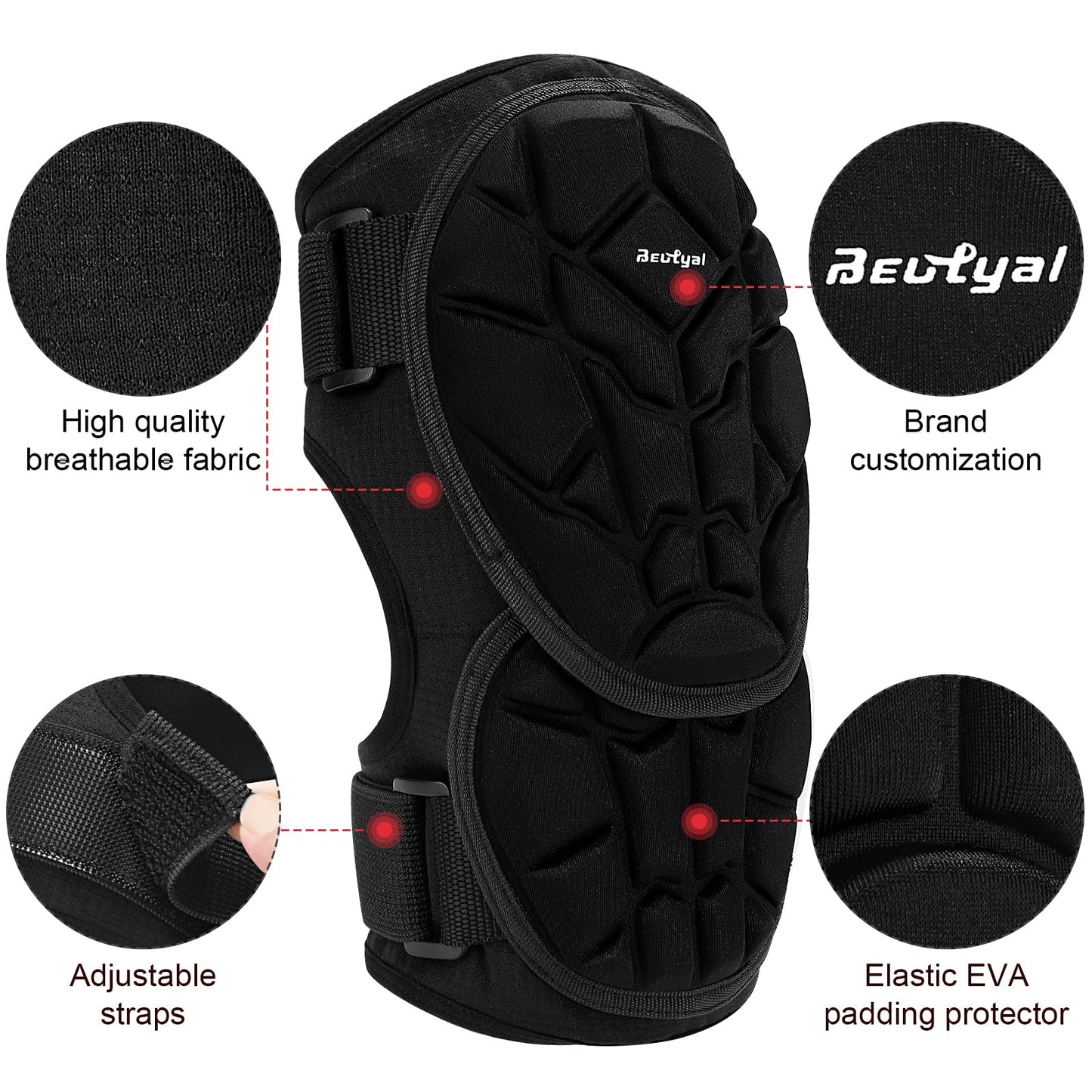 Beutyal Baseball Softball Batters Elbow Guard and Batters Leg Guard Set for Youth