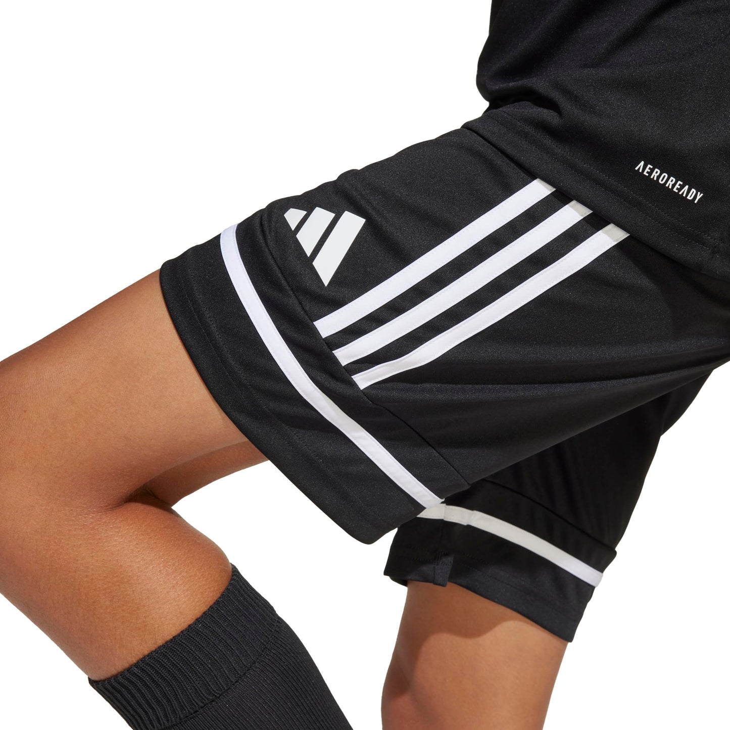 adidas Kids' Squadra 25 Shorts, Black/Black/White