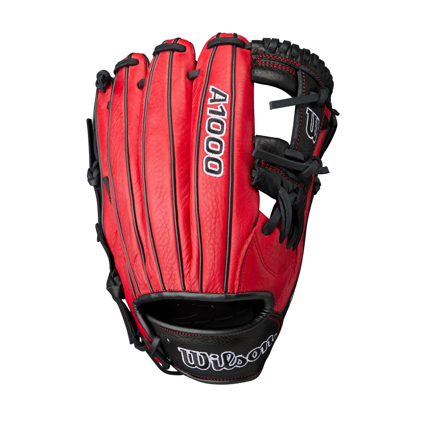 Wilson 2024 A1000 1787 11.75” Infield Baseball Glove - Right Hand Throw, Red/Black/White