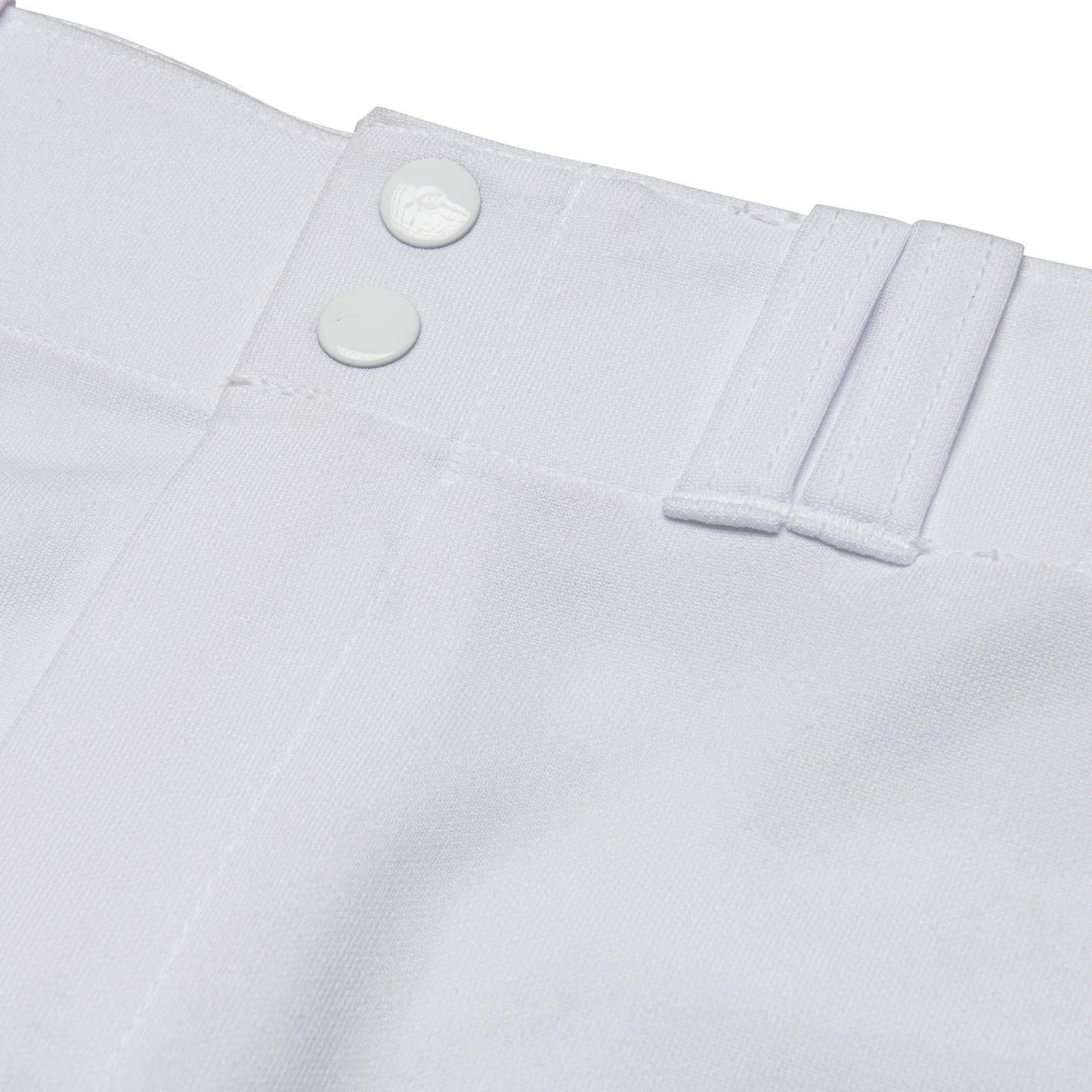 CHAMPRO mens Straight Open Bottom Baseball Pants, White, Royal, Large US
