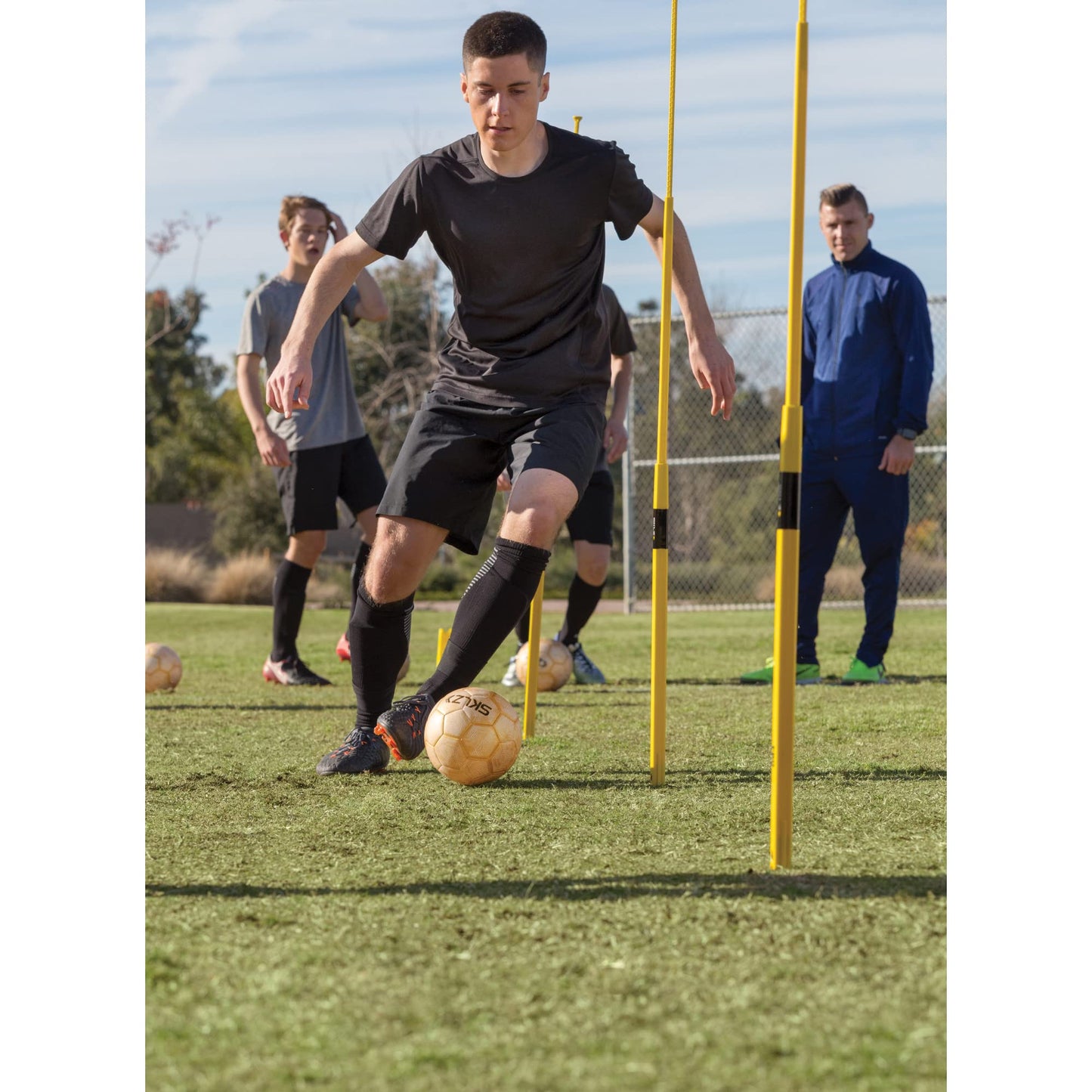 SKLZ Golden Touch Weighted Soccer Technique Training Ball, Size 3 Weight 5