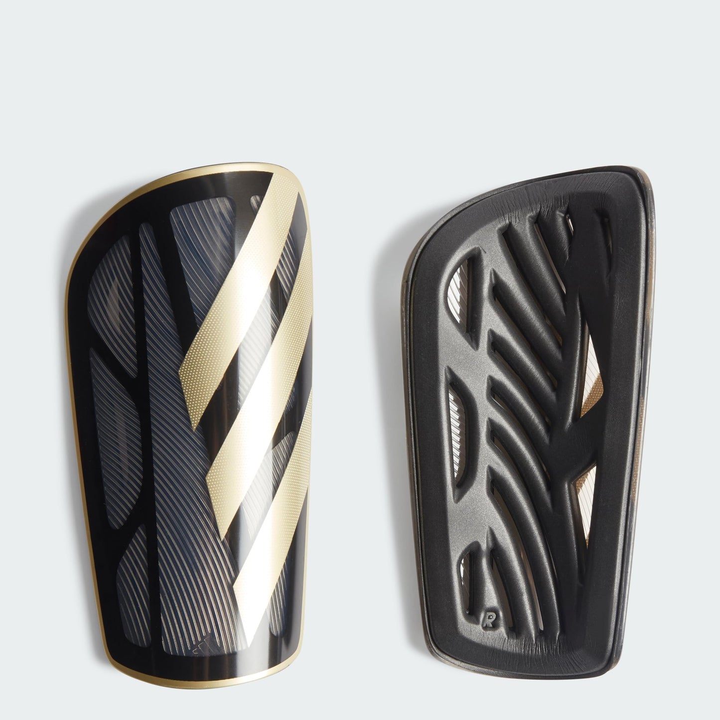 adidas unisex-adult Tiro League Shin Guards, White/Black/Silver Metallic, X-Large