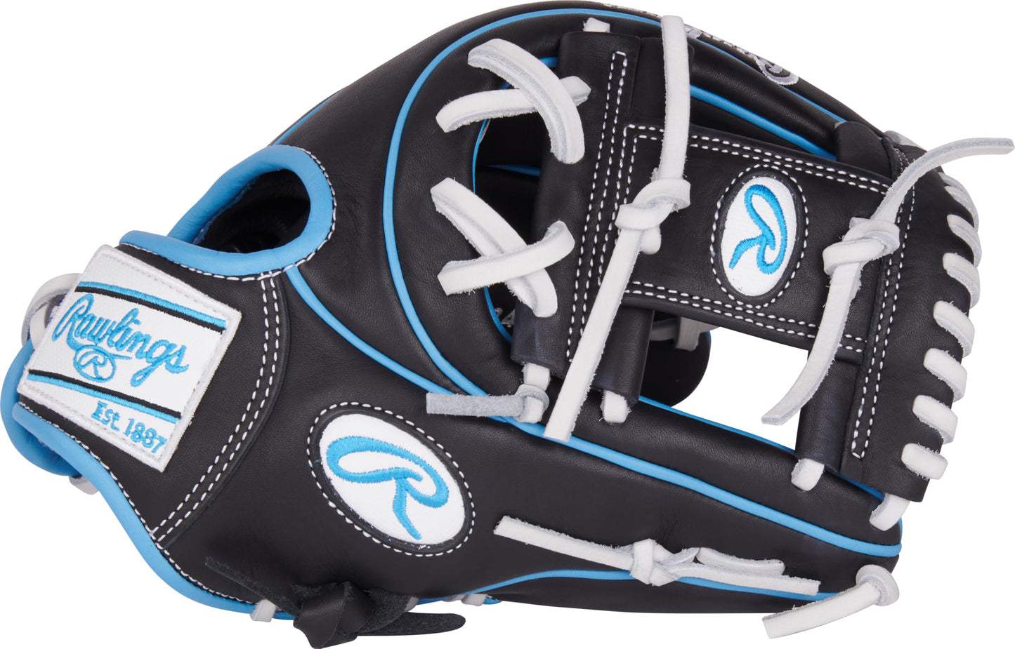 Rawlings | NXT Series Baseball Glove | 11.5' | RHT | Contour Youth Fit - Pro I Web | Black/Columbia Blue