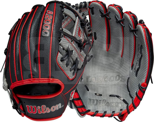 WILSON 2023 A2000® SC1975SS 11.75” Infield Baseball Glove - Right Hand Throw, Black/Grey/Red