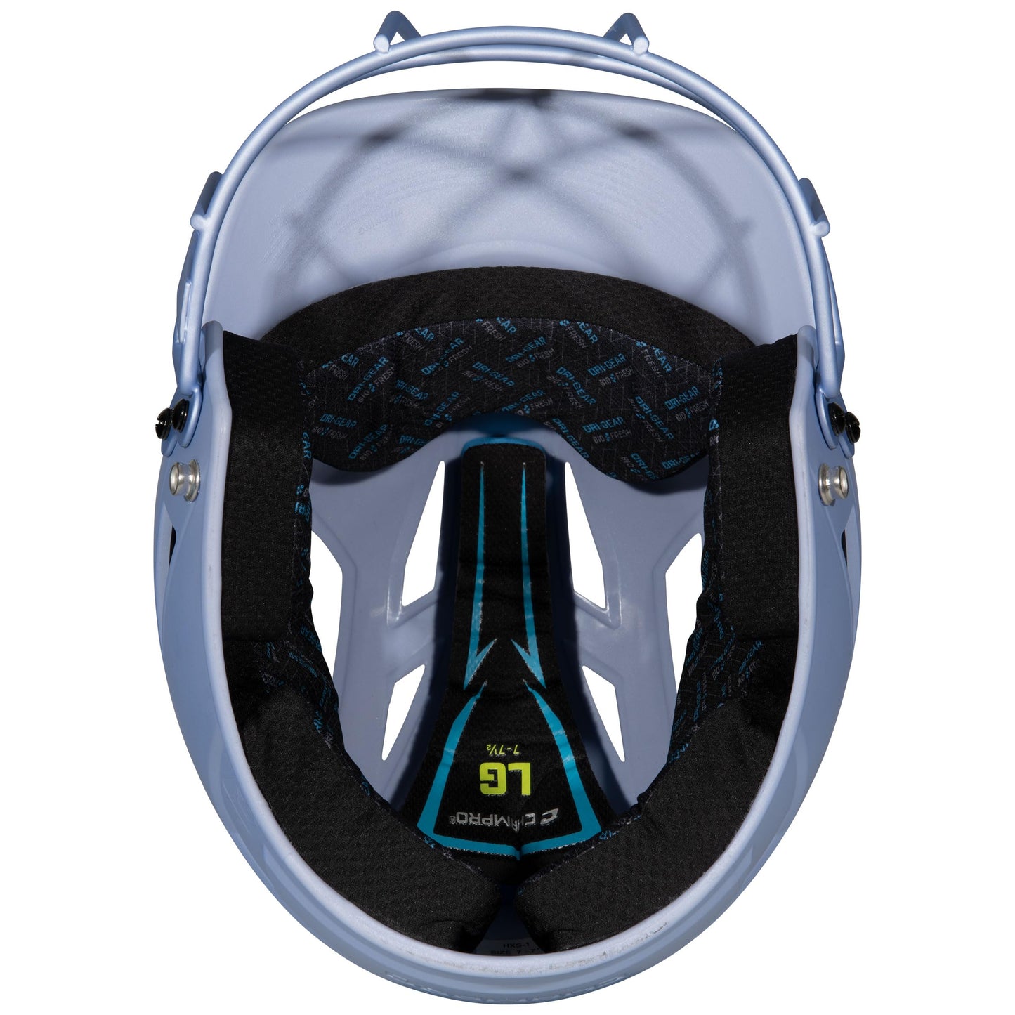 CHAMPRO HX Rise Fastpitch Batting Helmet with Facemask, Medium, Periwinkle
