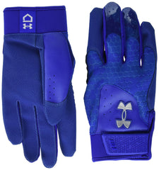 Under Armour Mens Harper Baseball Gloves, (400) Royal/Capri/Metallic Silver, Medium