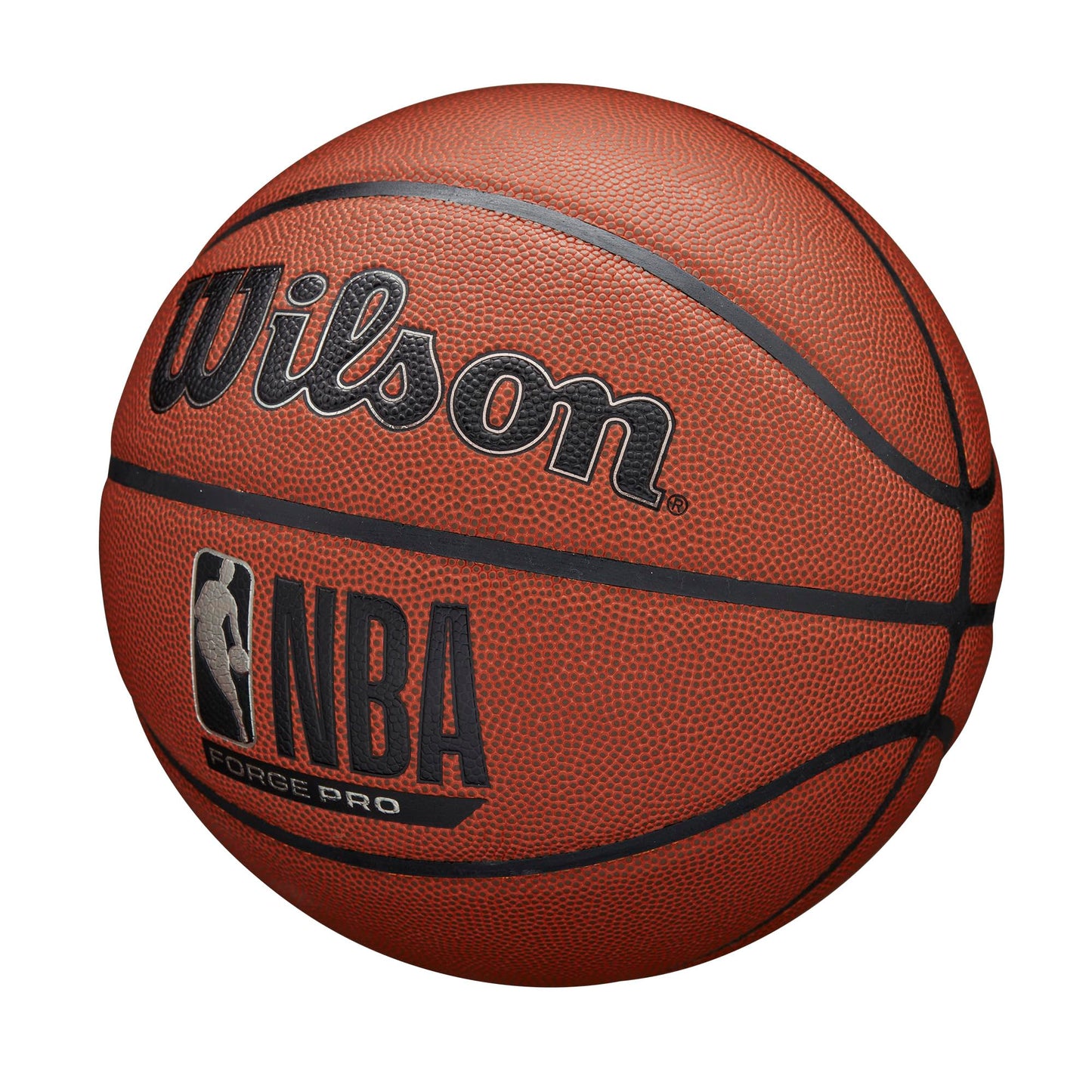 WILSON NBA Forge Pro Indoor/Outdoor Basketball - Brown, Size 7-29.5"