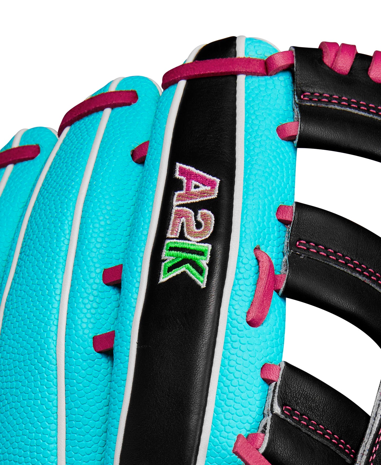 Wilson Winter 2024 A2K 1810SS 12.75" Outfield Baseball Glove - Seafoam/Black/Flamingo, Right Hand Throw