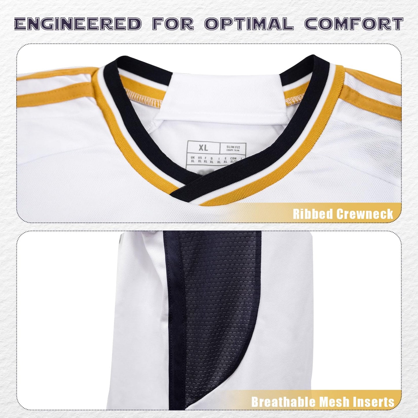 ceerom Men's Soccer Jersey 2023/2024 Spanish Premier Club #5 Home Soccer Jersey Delivery Within Three Days White