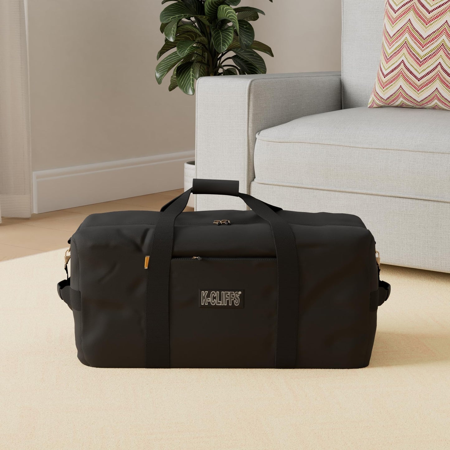 Heavy Duty Cargo Duffel Large Sport Gear Drum Set Equipment Hardware Travel Bag Rooftop Rack Bag (36" x 17" x 17", Navy)