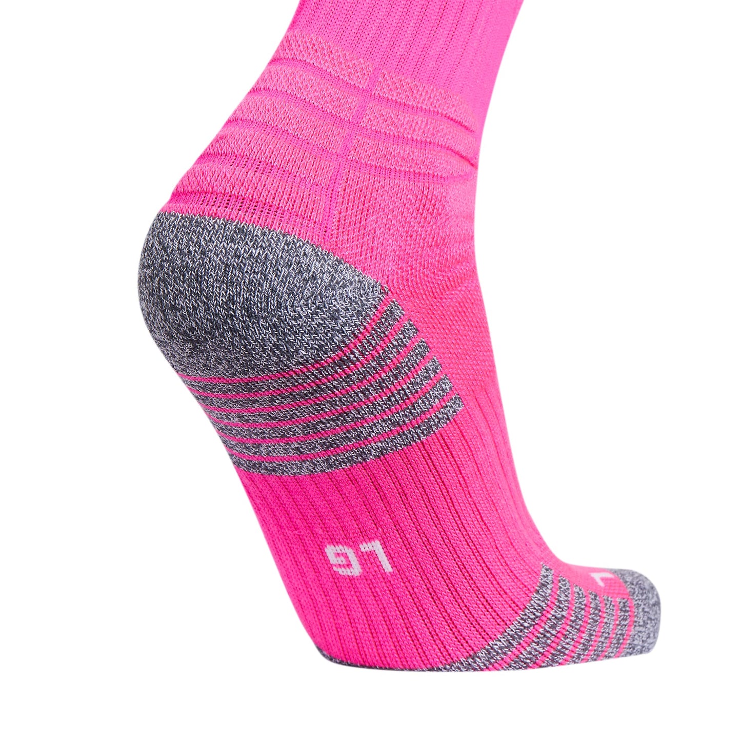 adidas 5-Star Football Crew Socks for Men's and Women's Sports, Soccer, Volleyball, 1-Pack, Team Shock Pink/White/2.0, Medium