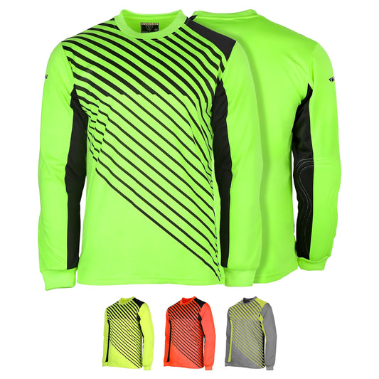 Vizari Arroyo Adult Soccer Goalie Jersey | Lightweight Goalkeeper Jersey with Padded Long Sleeve for Men and Women, (Green/Black,Medium)