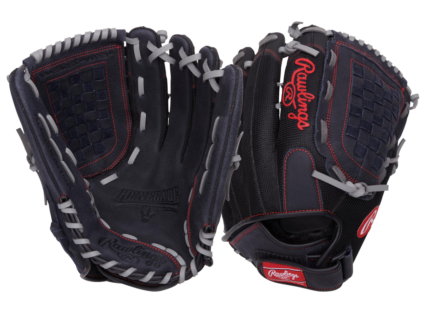 Rawlings | RENEGADE Glove | Baseball/Softball | Right Hand Throw | 13" - Basket Web