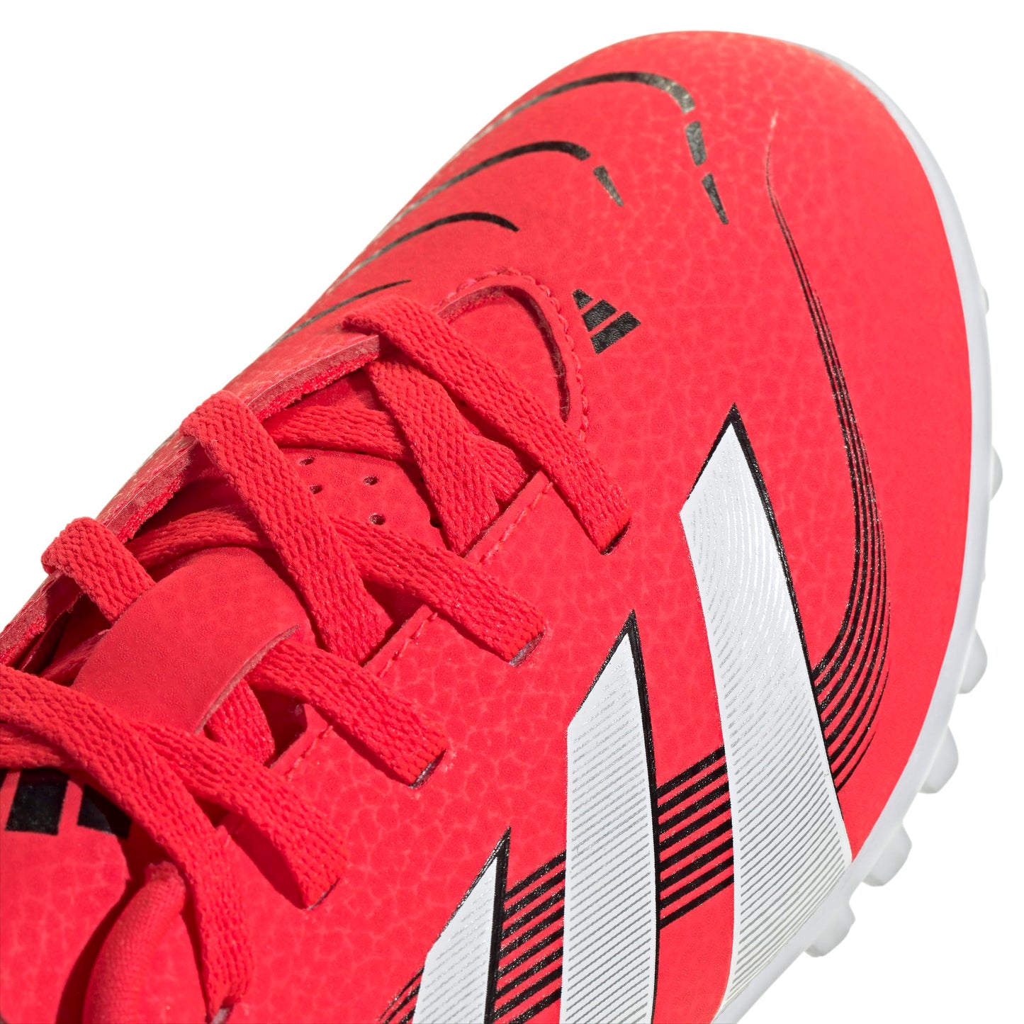 adidas Club Predator Turf Sneaker, Lucid Red/White/Black, 13 US Unisex Little Kid
