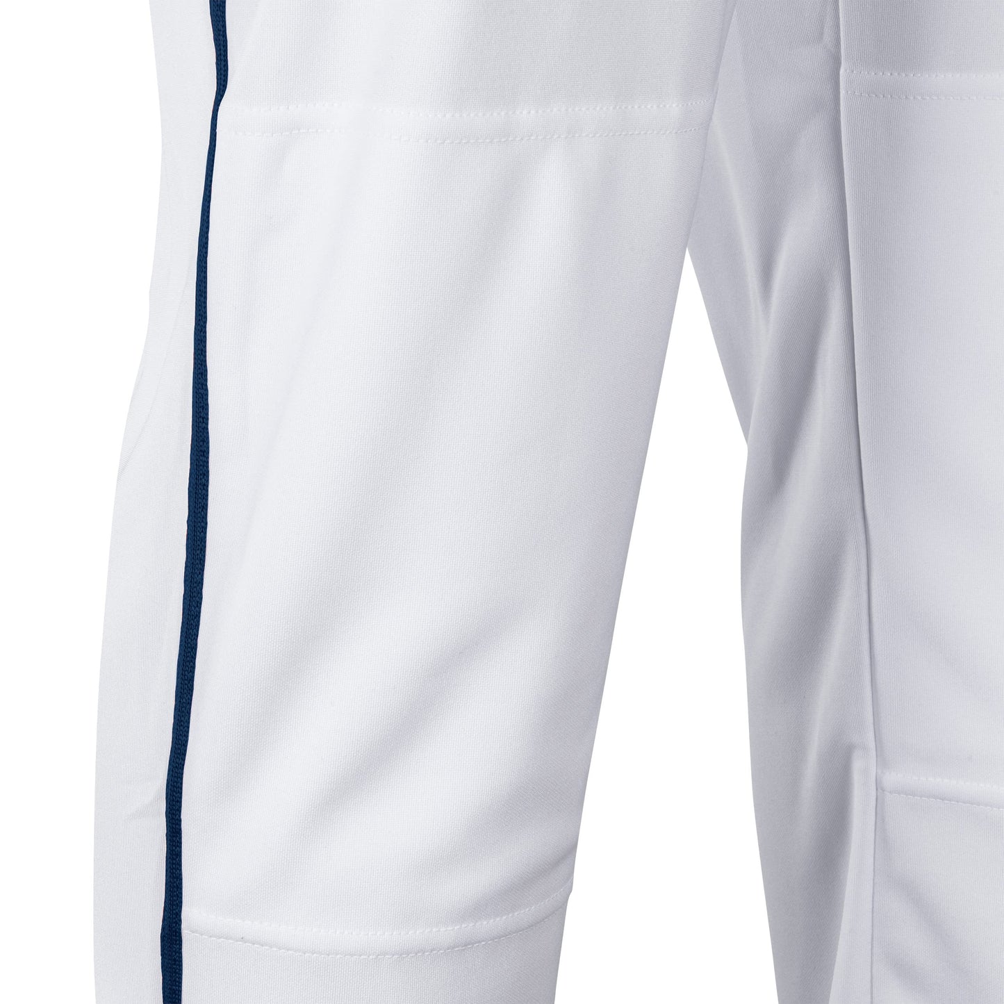 Champro Standard Triple Crown Open Bottom Adult Baseball Pants, White, Navy Pipe, Medium