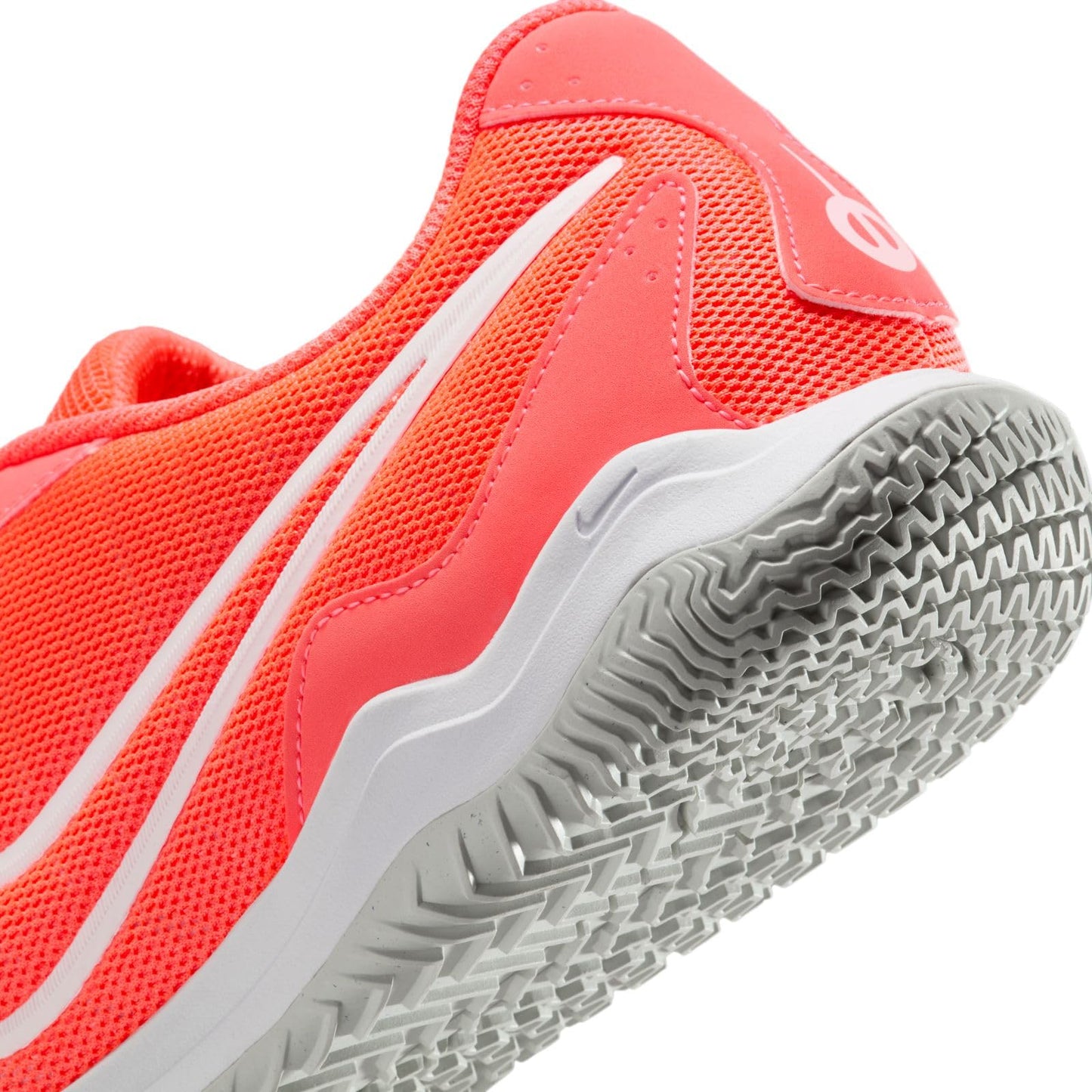 Nike Tiempo Legend 10 Academy Indoor/Court Low-Top Soccer Shoes (DV4341-800, Hot Lava/White) Size 10