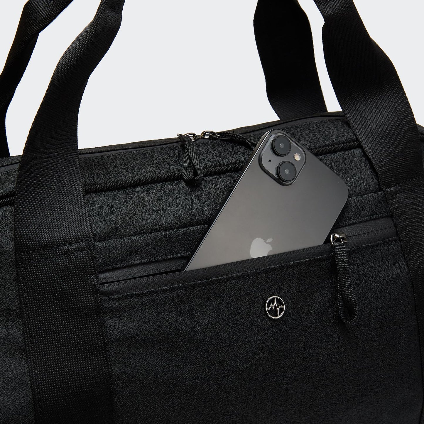 Pander 28L Large Gym Duffle Bag with Shoe Compartment, Fit for Travel, Weekend, Sports, Workout, Overnight.(Black)