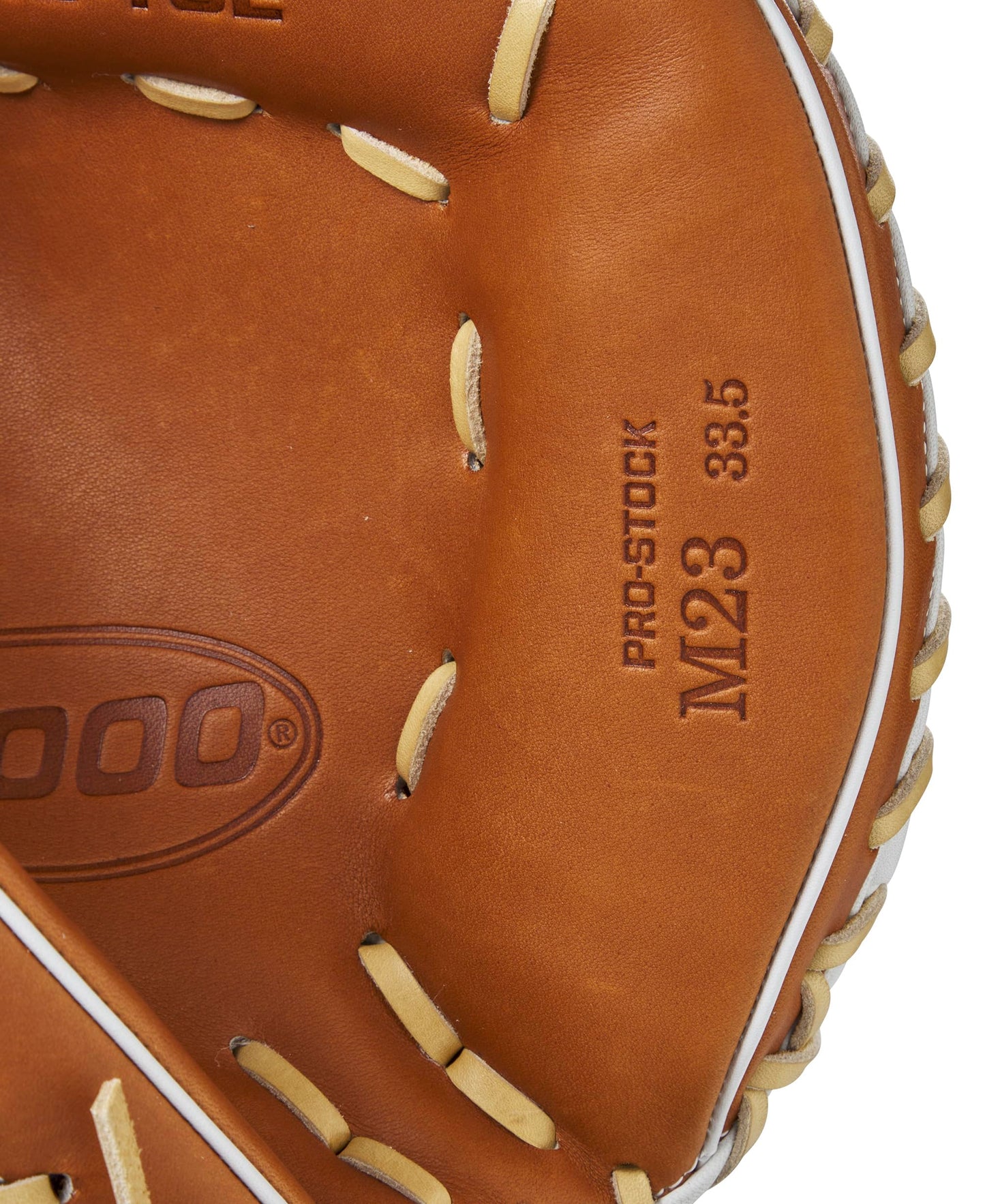 Wilson 2024 A2000 M23SS 33.5” Baseball Catcher’s Mitt - Right Hand Throw, Black/Blonde/White