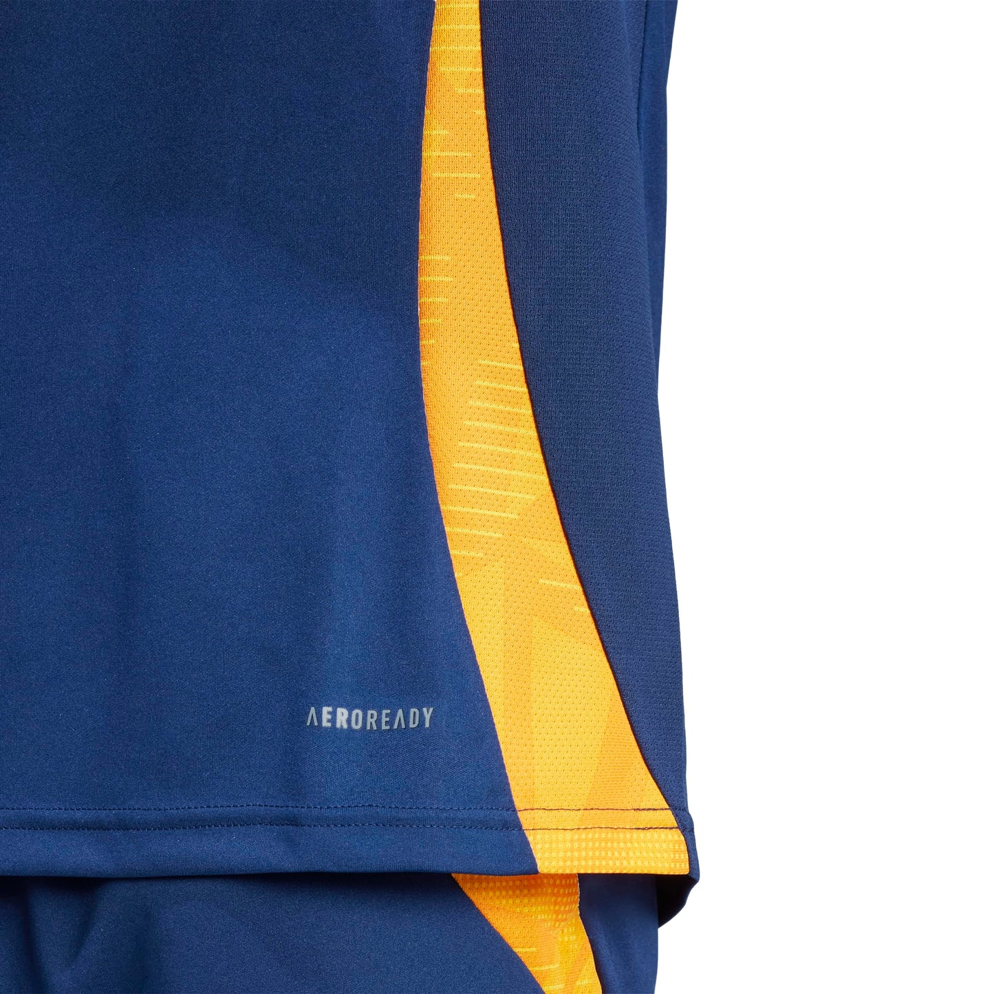adidas Men's Real Madrid 24/25 Competition Training Jersey, Team Navy Blue/Crew Orange/Blue
