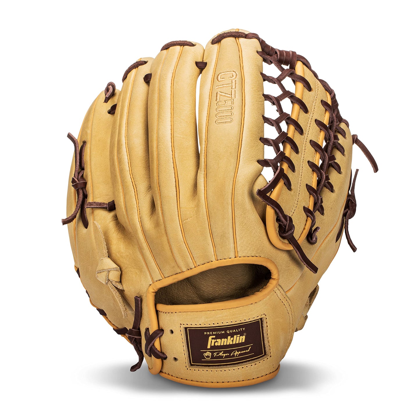 Franklin Sports Baseball Fielding Glove - Men's Adult and Youth Baseball Glove - CTZ5000 Cowhide Infield and Outfield Baseball Gloves, Camel/Brown, 12.75"