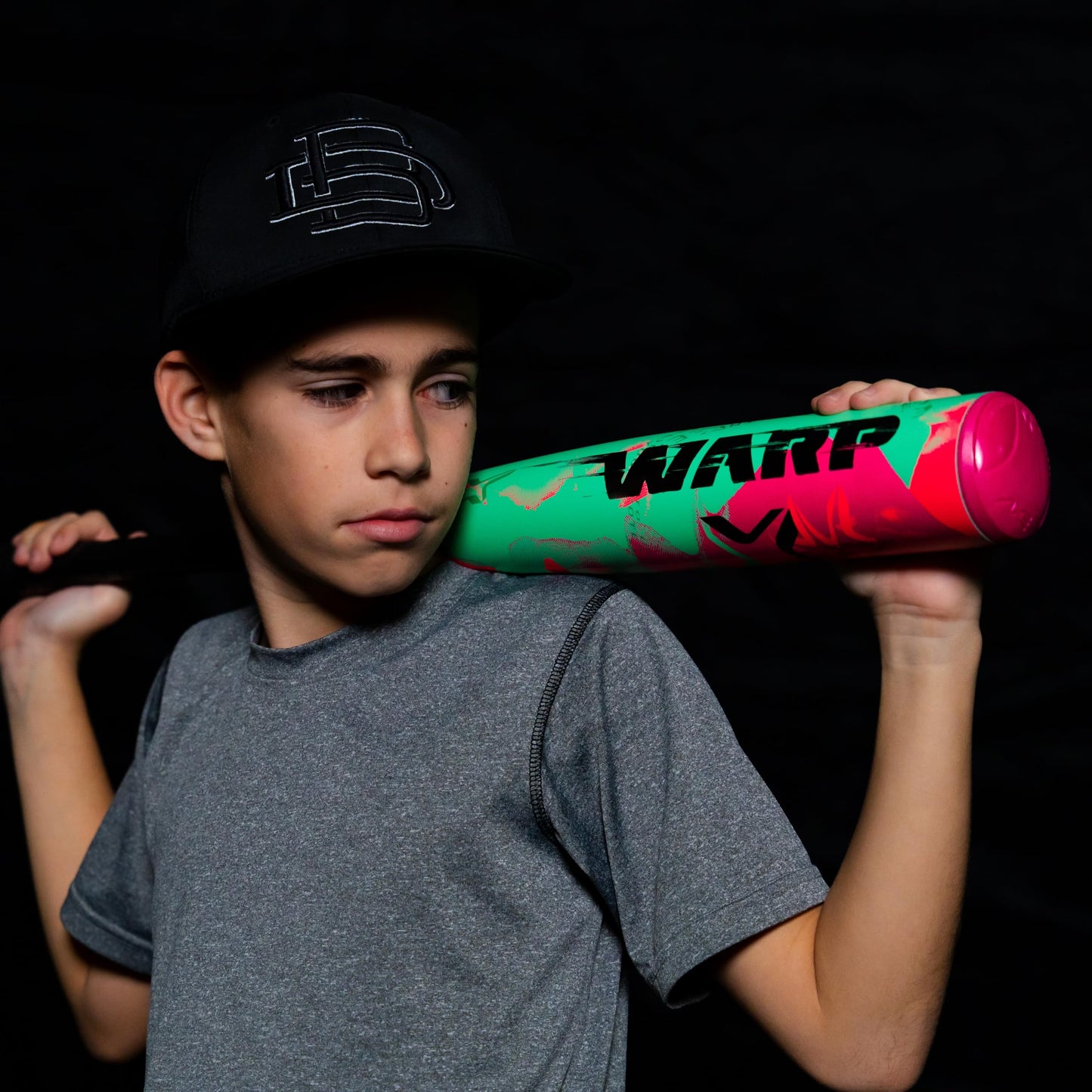 Axe | Warp | USSSA Youth Baseball Bat | Drop -10/-8/-5 | 3-Piece Composite | 2 3/4" Barrel | Green/Pink (Flared Handle, 29" (-10))