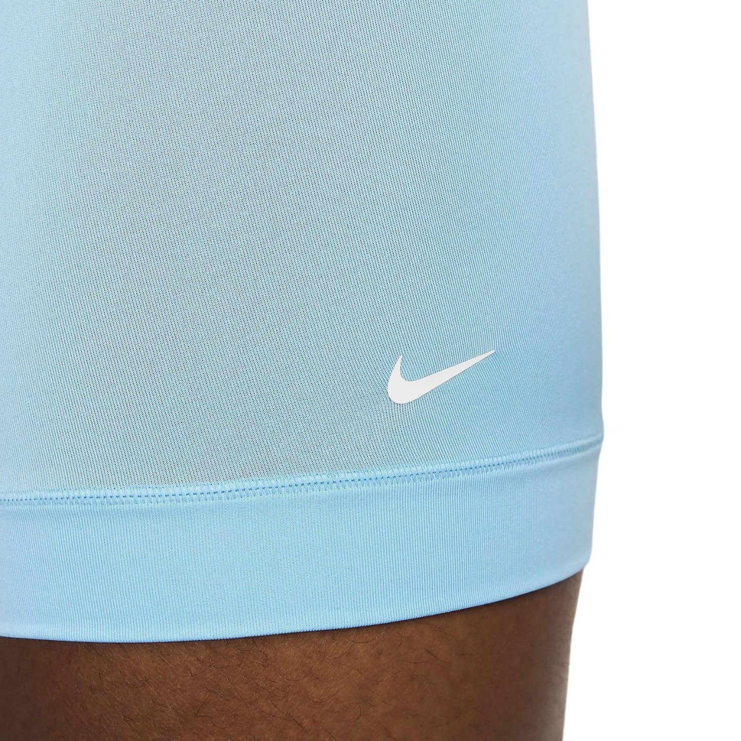 Nike Men's Dri-Fit Essential Micro Boxer Brief, 3pk, Aquarius Blue/Laser Fuchia/Cool Grey, M