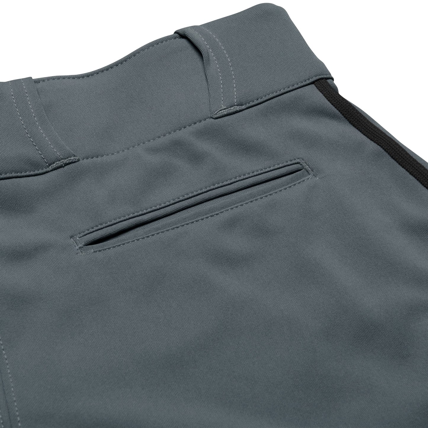 Champro Standard Triple Crown Open Bottom Adult Baseball Pants, Graphite, Black Pipe, Large