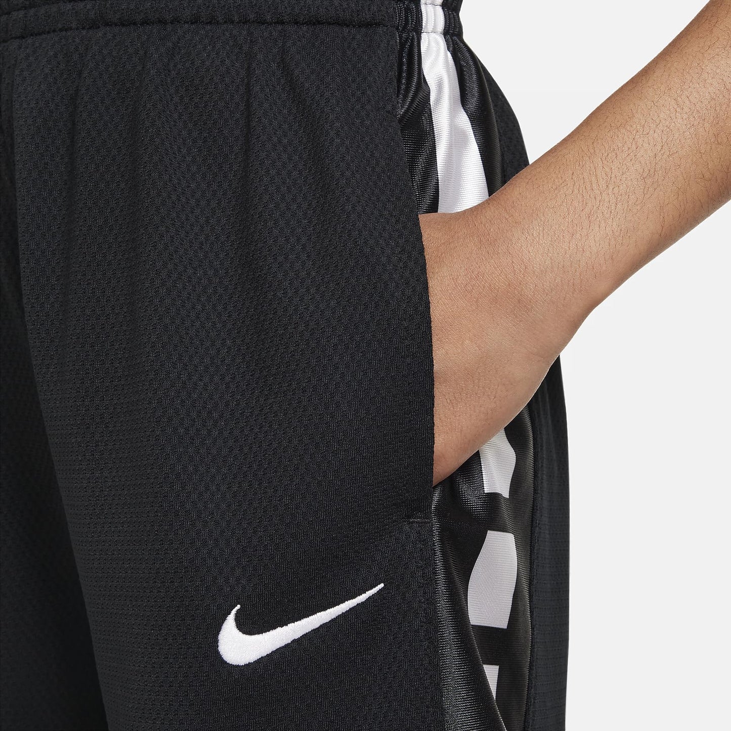 Nike Kids' Dri-Fit Elite 23 Basketball Shorts, Black/White