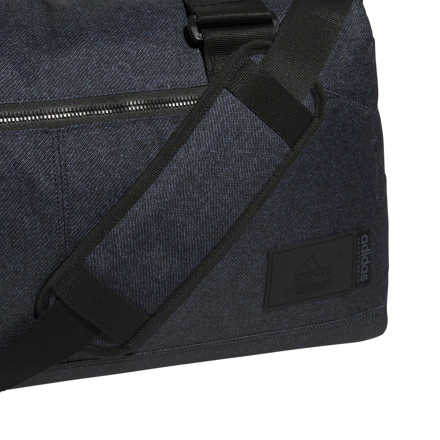 adidas Lounge Premium Sport Duffel Bag for Travel and Gym, Twill Black/Black, One Size