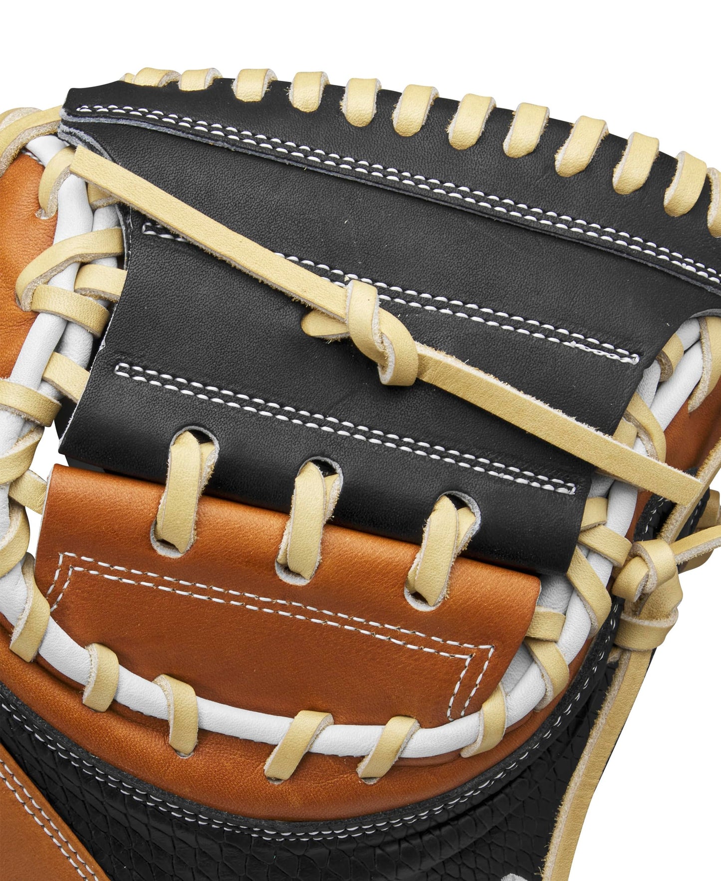 Wilson 2024 A2000 M23SS 33.5” Baseball Catcher’s Mitt - Right Hand Throw, Black/Blonde/White
