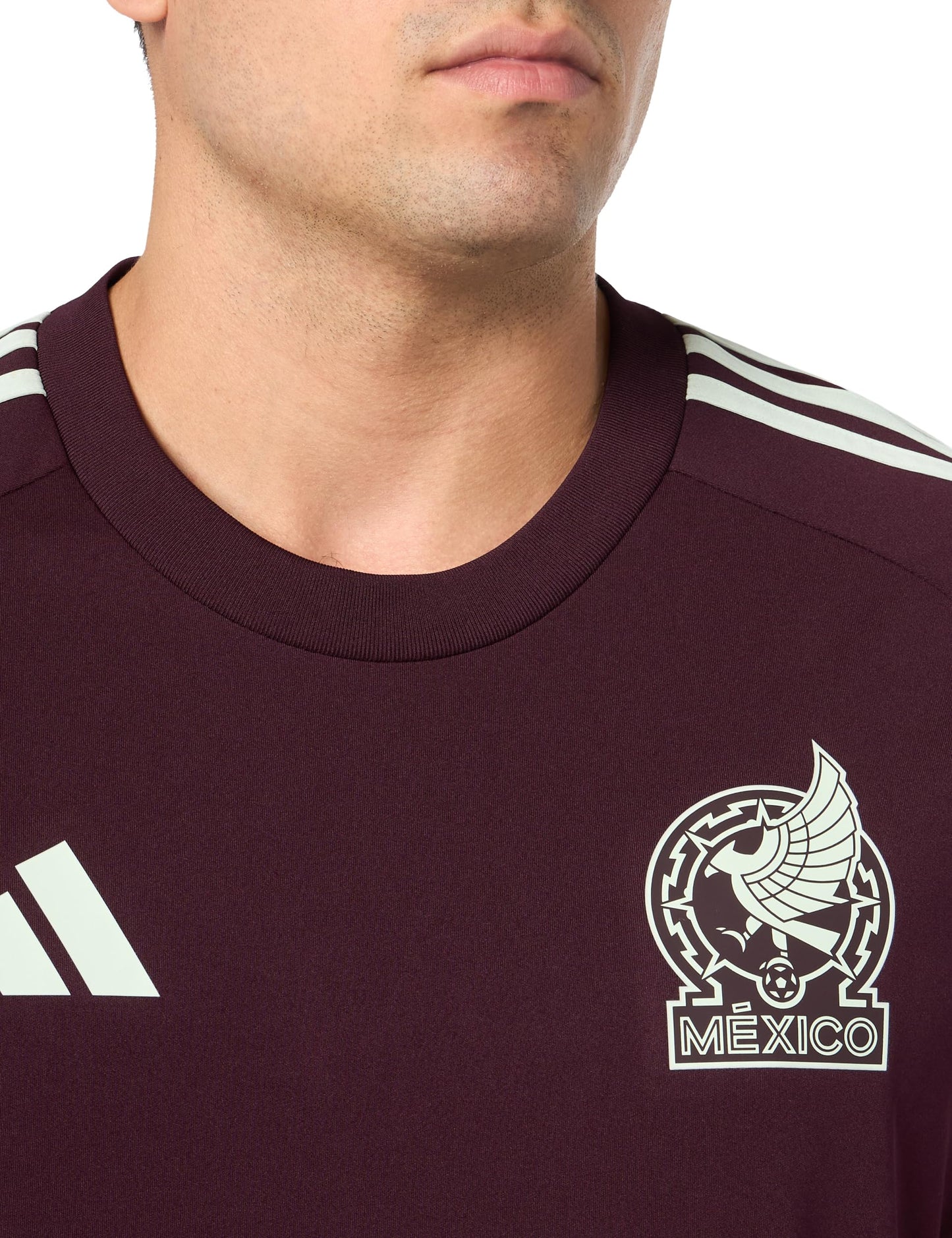 adidas Men's Mexico Jersey, Dark Burgundy 2024