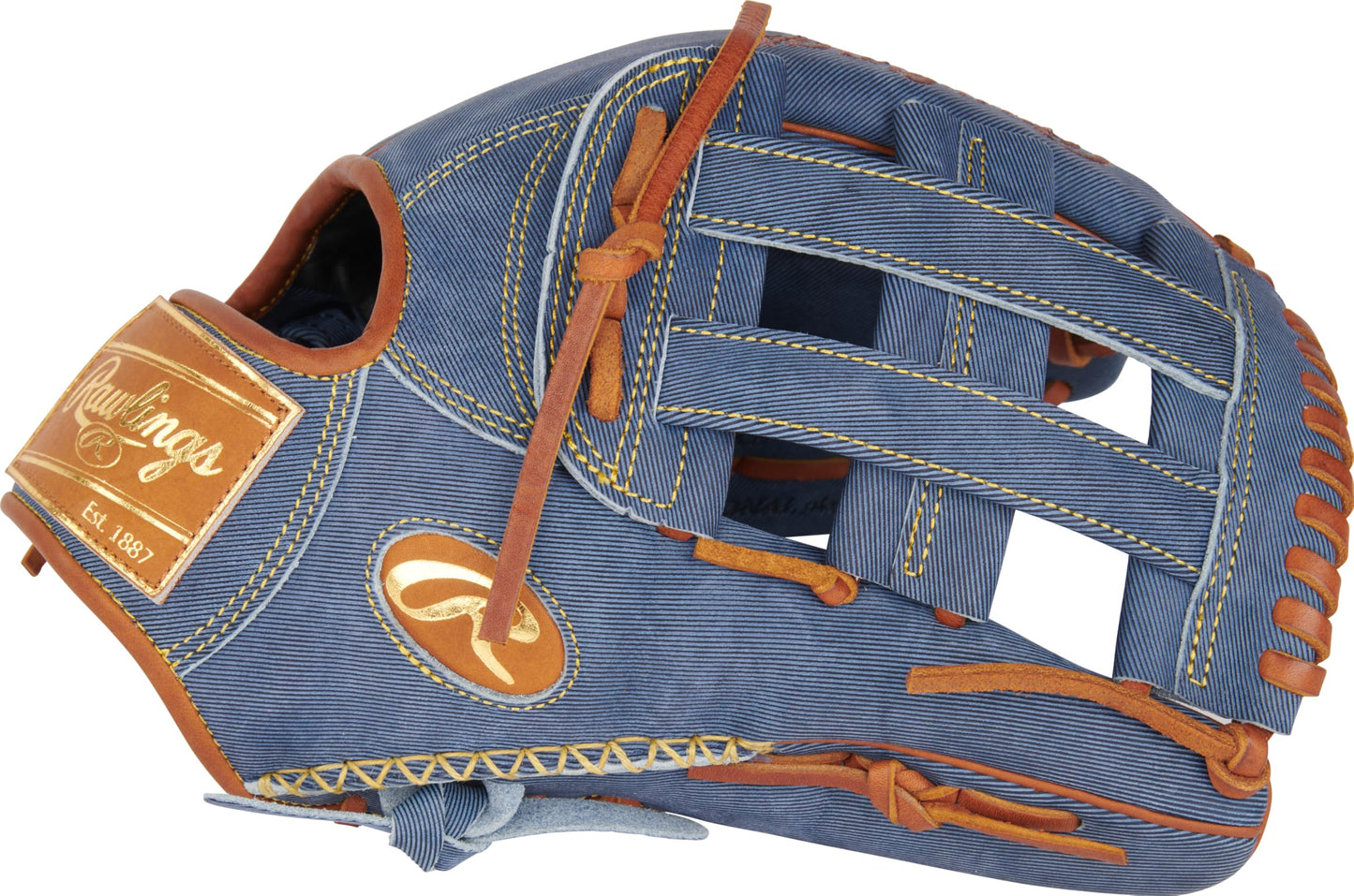 Rawlings | Limited Edition Denim Series | Heart of The Hide | 12.75" Outfield | Left Hand Throw
