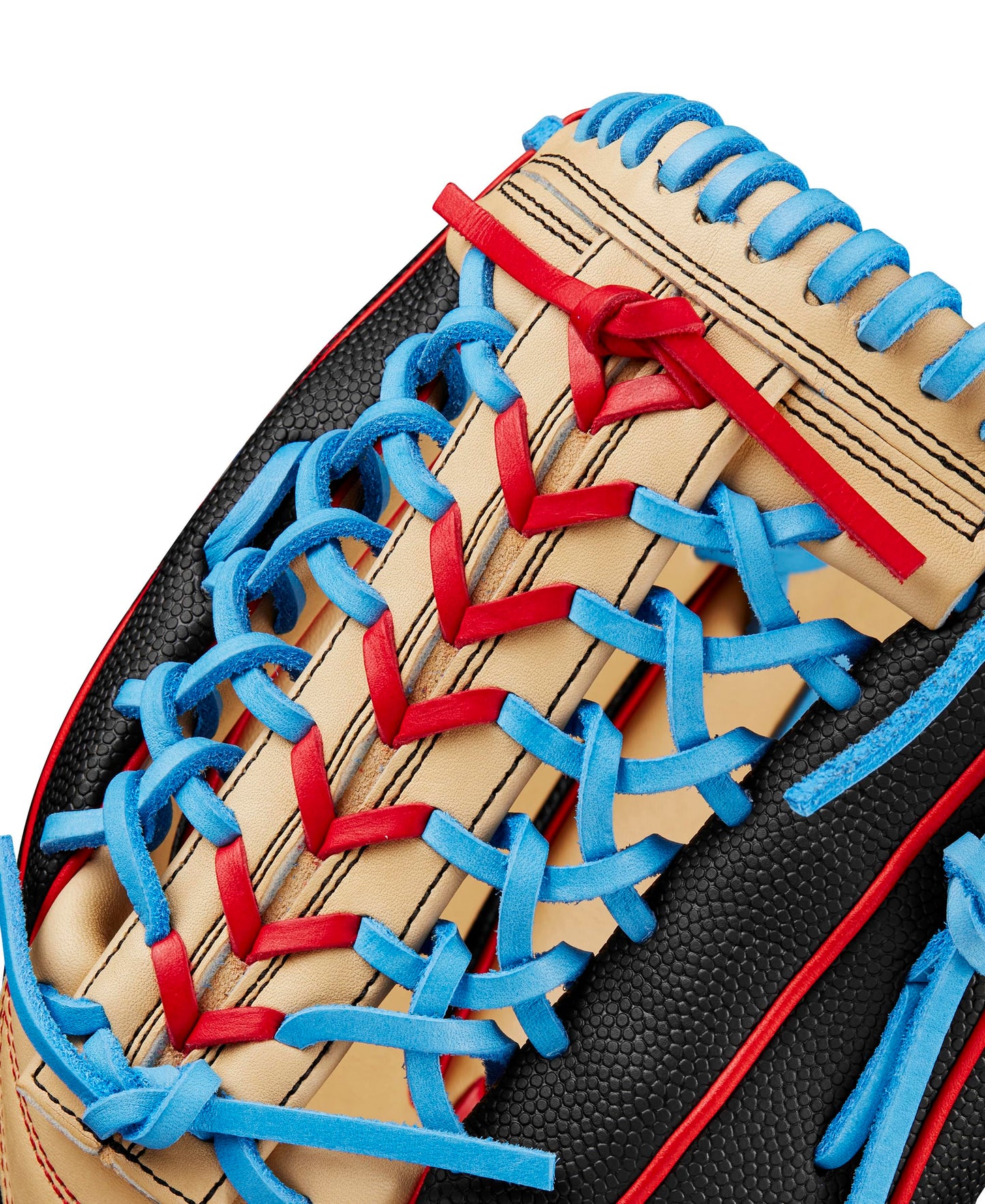Wilson Spring 2025 A2000® PF92SS 12.25” Outfield Baseball Glove - Right Hand Throw, Black/Red/Sky Blue