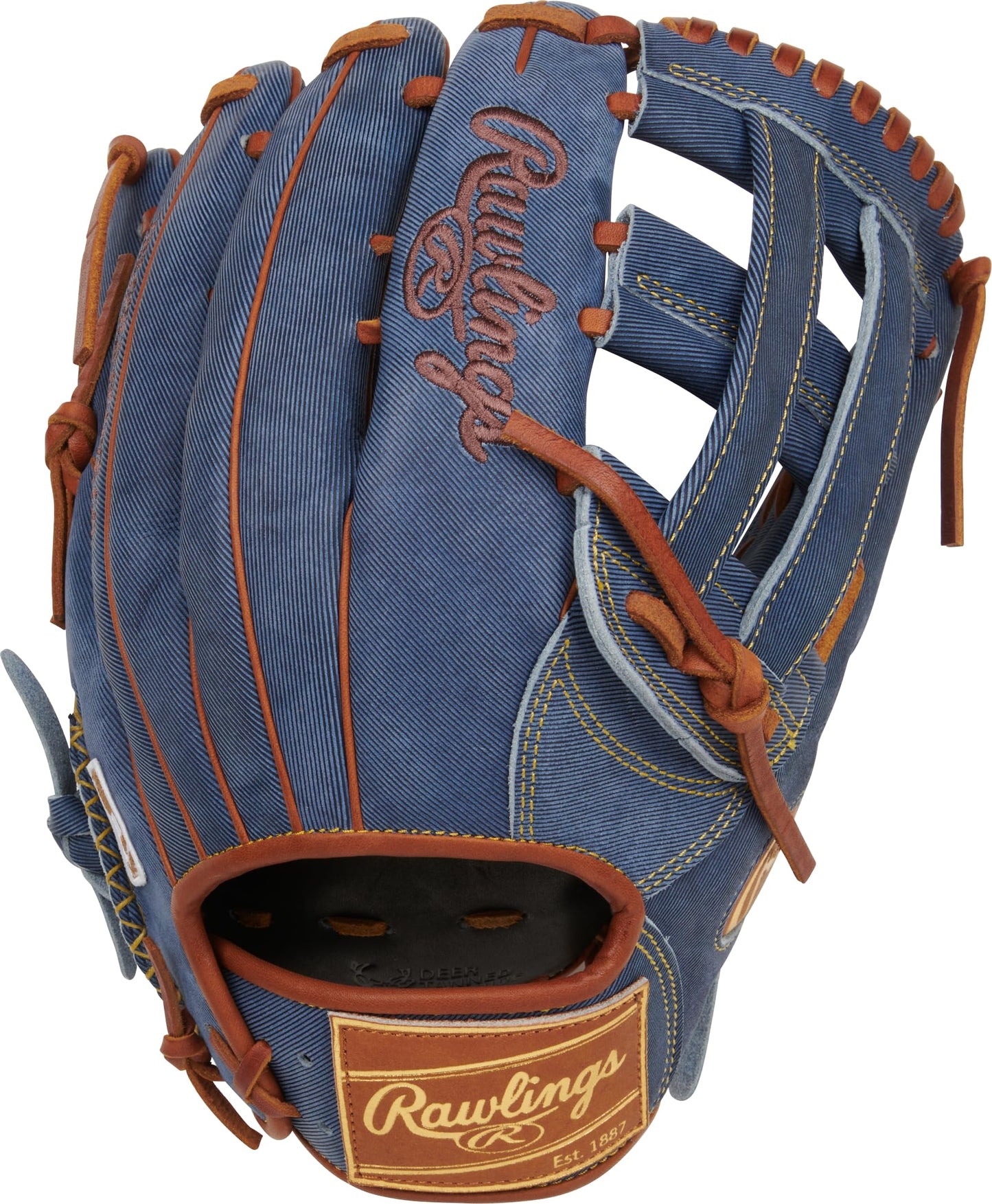 Rawlings | Limited Edition Denim Series | Heart of The Hide | 12.75" Outfield | Left Hand Throw