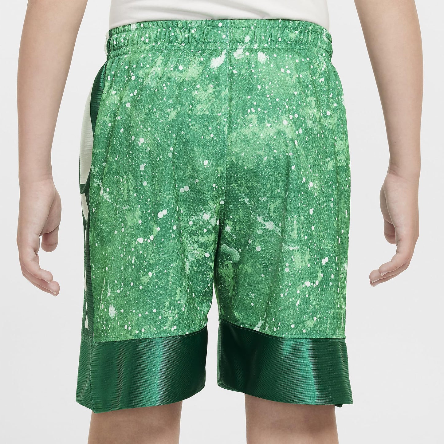Nike Elite 23 Big Kids' (Boys') Dri-FIT Basketball Shorts (Malachite/White, FZ5260-365) Size Medium