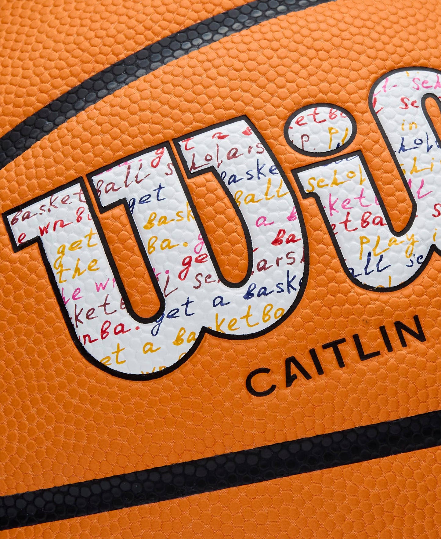 WILSON Caitlin Clark EVO NXT 3951 Game Basketball - Orange, Size 6-28.5"