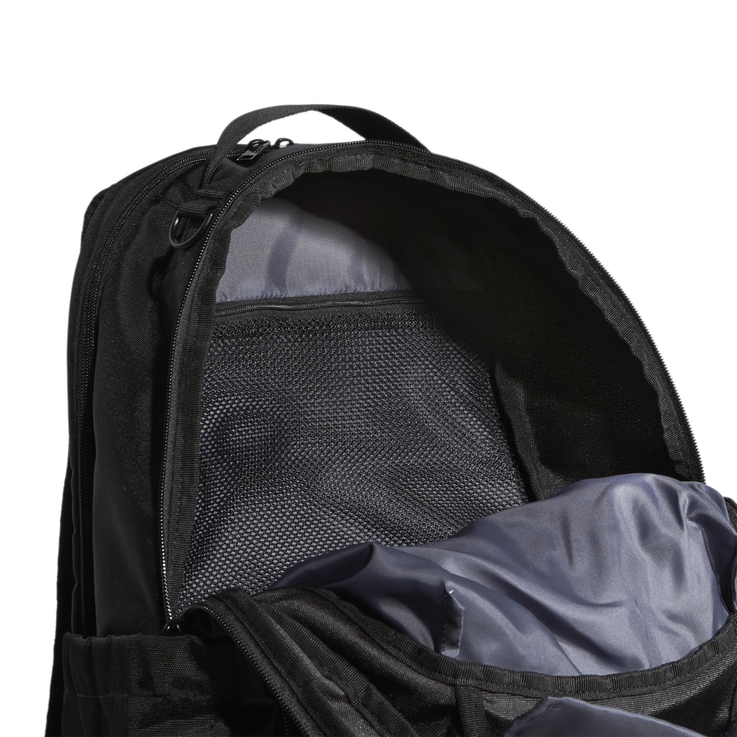 adidas Defender Sports Backpack with Shoe Compartment, Soccer Bag, Black/White, One Size