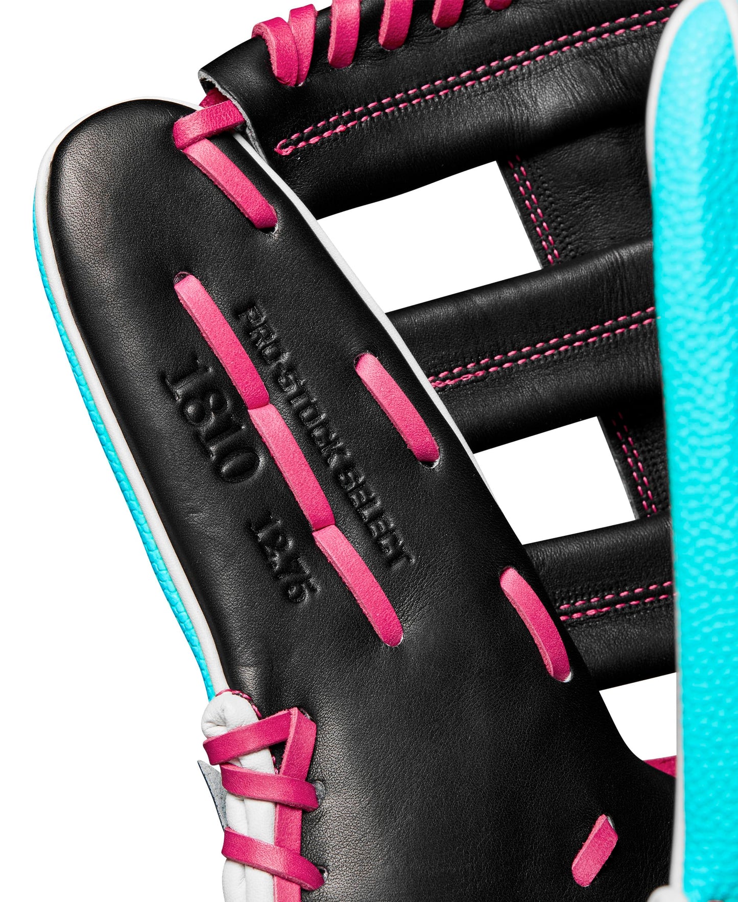 Wilson Winter 2024 A2K 1810SS 12.75" Outfield Baseball Glove - Seafoam/Black/Flamingo, Right Hand Throw