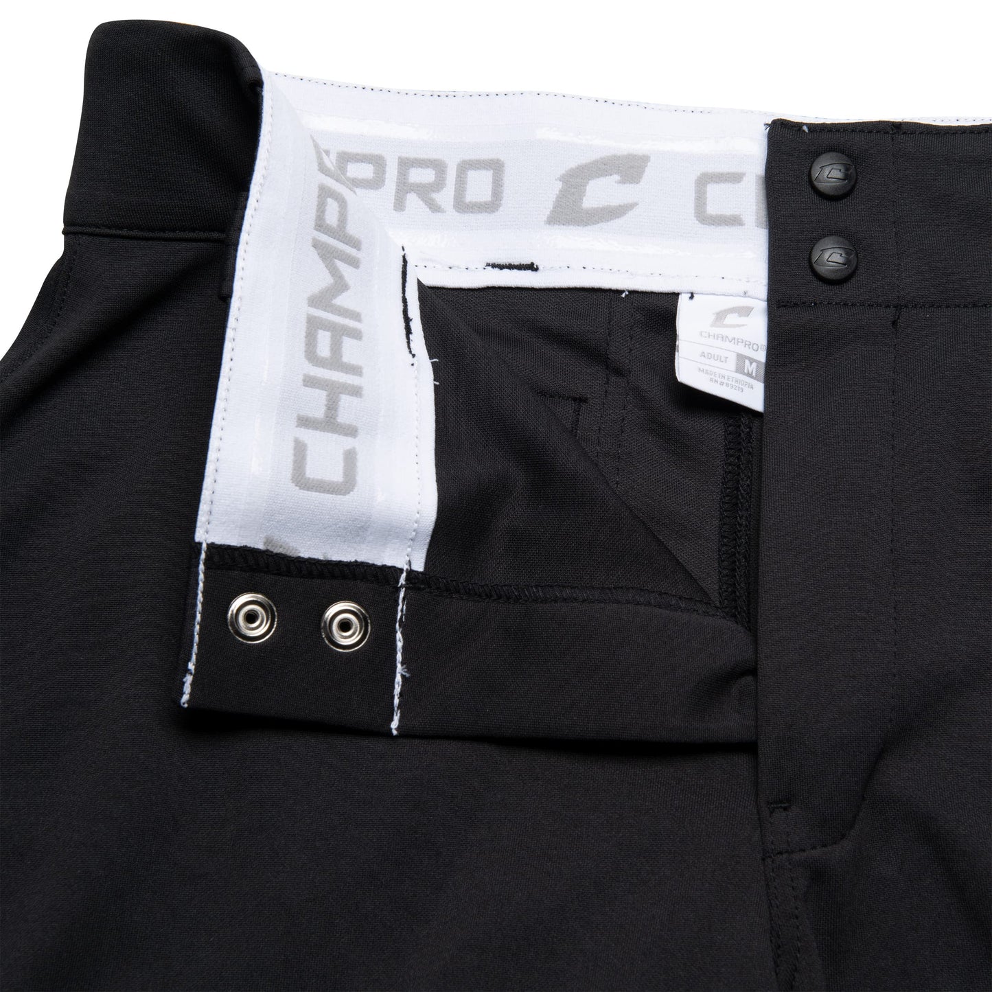 CHAMPRO Mens' Standard Adult Triple Crown Knicker, Black, Small