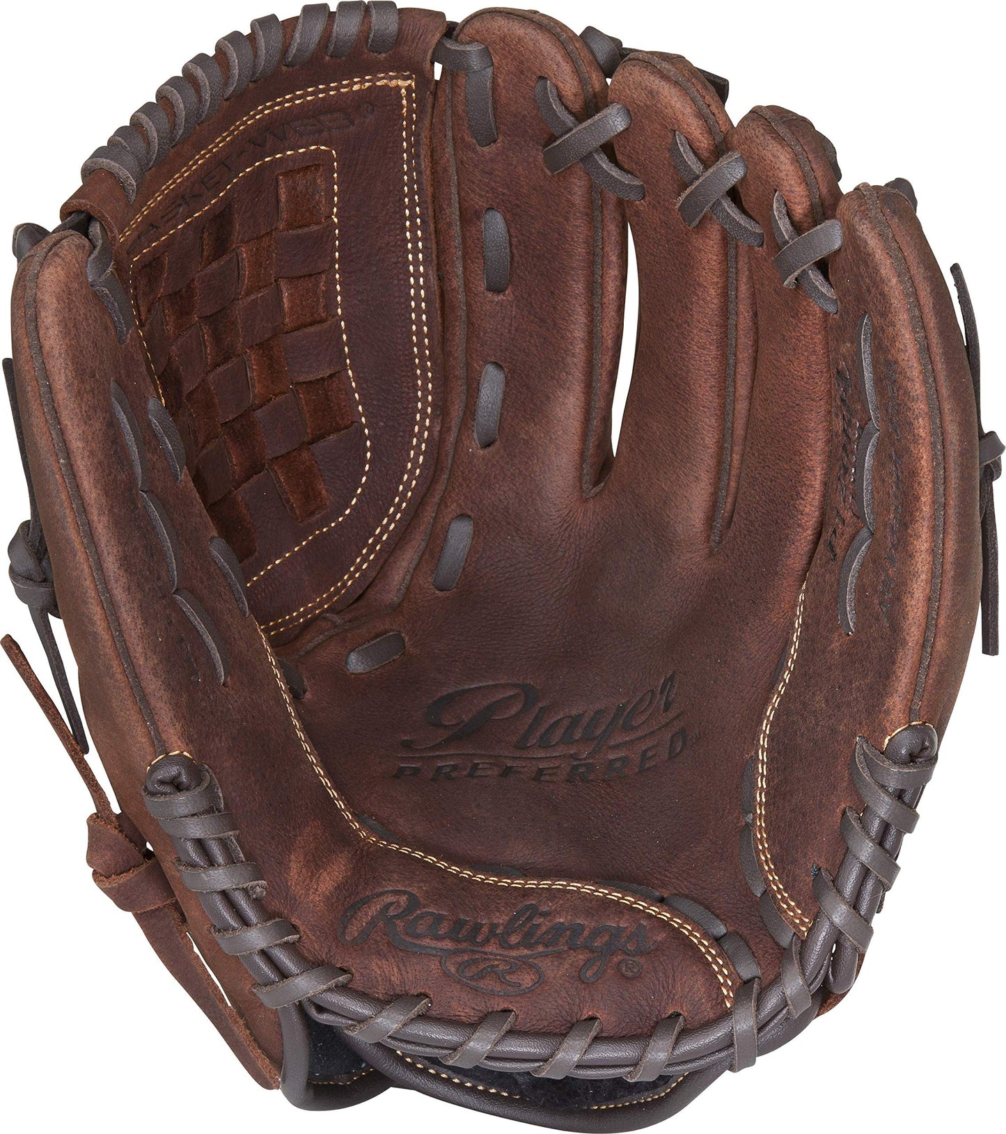 Rawlings | PLAYER PREFERRED Glove | Baseball/Softball | Right Hand Throw | 12" - Basket Web